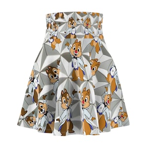 Chip and Dale on the sphere Running Marathon Weekend women&#39;s running run skirt
