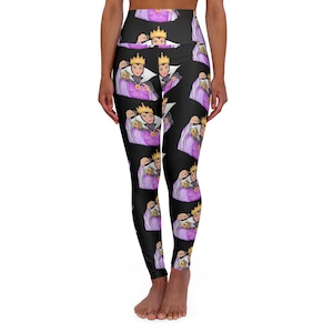 Disney Evil Queen High Waisted Yoga Leggings, Snow White Inspired for Run Disney Races, Park Bounding, Halloween Parties