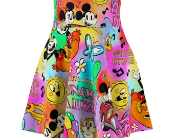 Falda de correr Runaway Railway, falda deportiva brillante de Mickey y Minnie, conjunto para parques infantiles MNSSHP Oogie Boogie Party Skirt