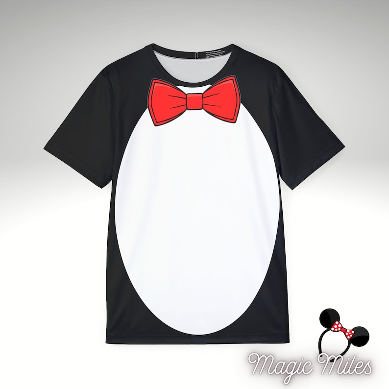 Mary Poppins Penguin Character Men's Running Shirt Too late for wine and dine 2026 image 1