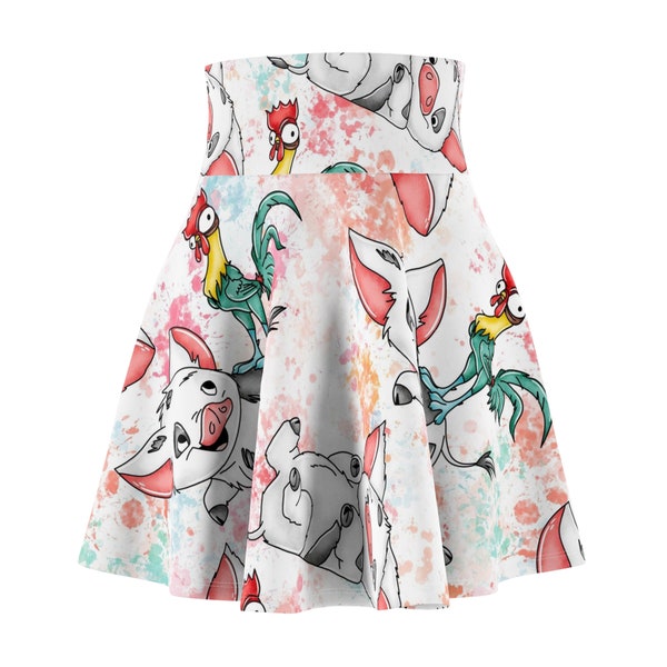 Hei Hei and Pua from Moana Springtime Surprise  Princess Half Marathon Weekend women's running run skirt or bounding skirt