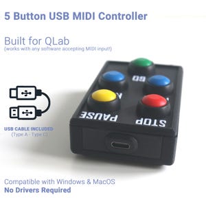 5 Button QLab MIDI Remote (2025)