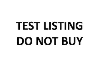 Test Listing - DO NOT BUY