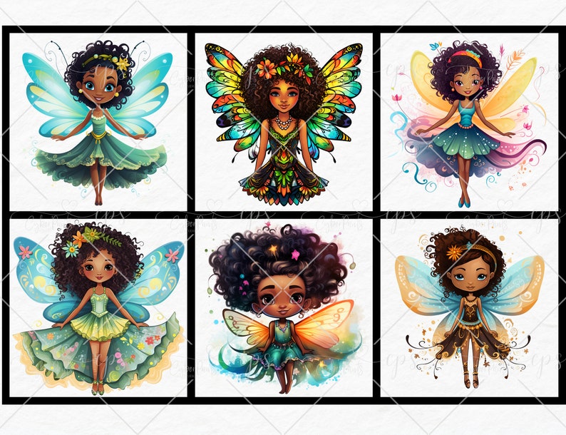 Fairies Clipart Fairy Clipart PNG Bundle on Transparent Background ...