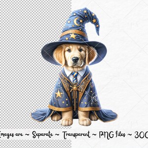 Watercolor Golden Retrievers PNG, Cute Puppy Outfits, Dressed Dogs ...