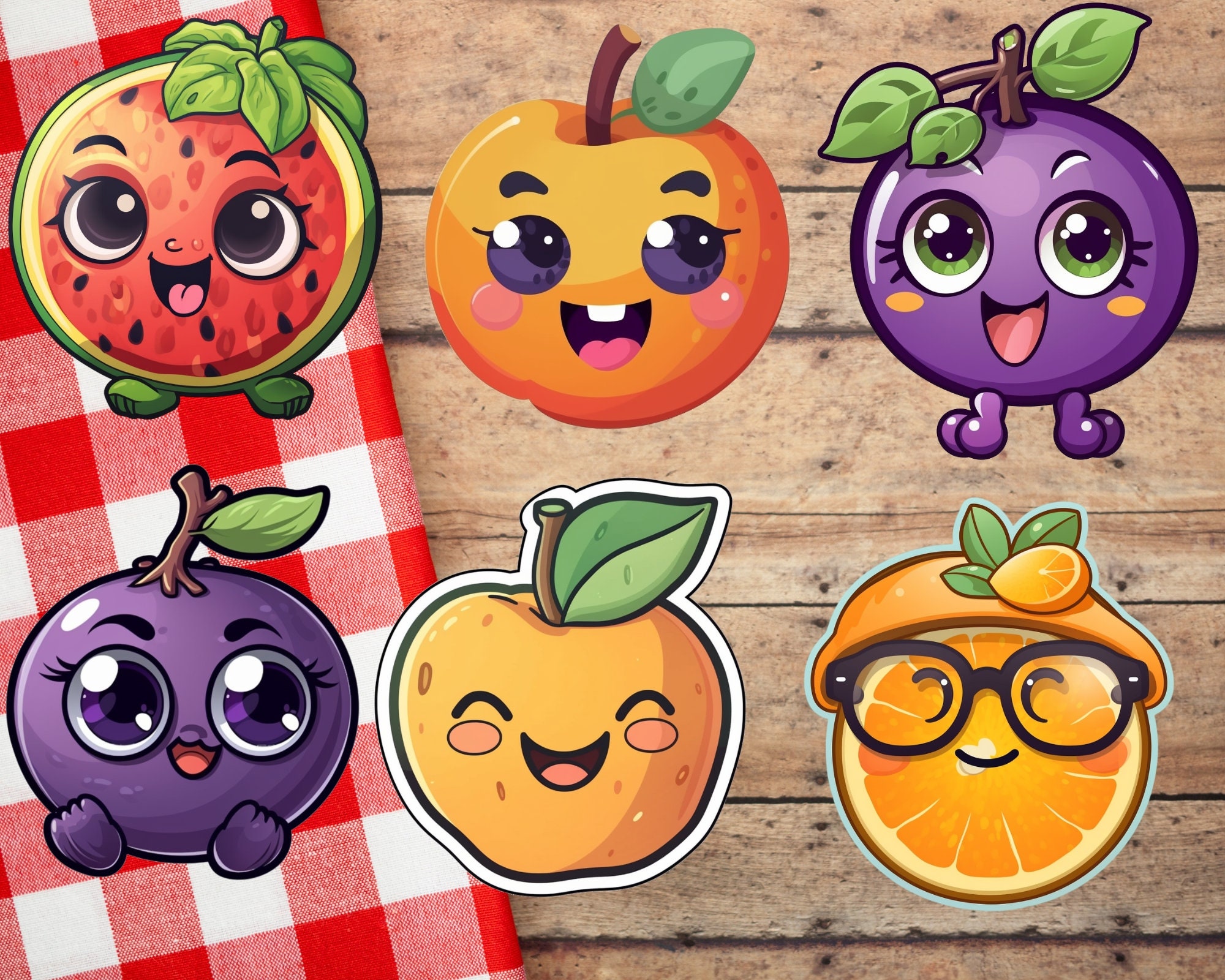 Fruit Clipart, Summer Clipart, Food Clipart, Commercial Use, Digital