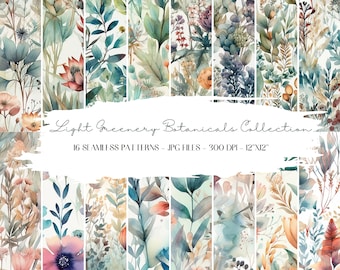 Flowers Digital Paper, Flowers Seamless Pattern, Floral Prints, Flowers Background, Spring Digital Paper, Floral Digital Paper, Scrapbook