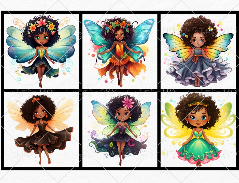 Fairies Clipart Fairy Clipart PNG Bundle on Transparent Background ...