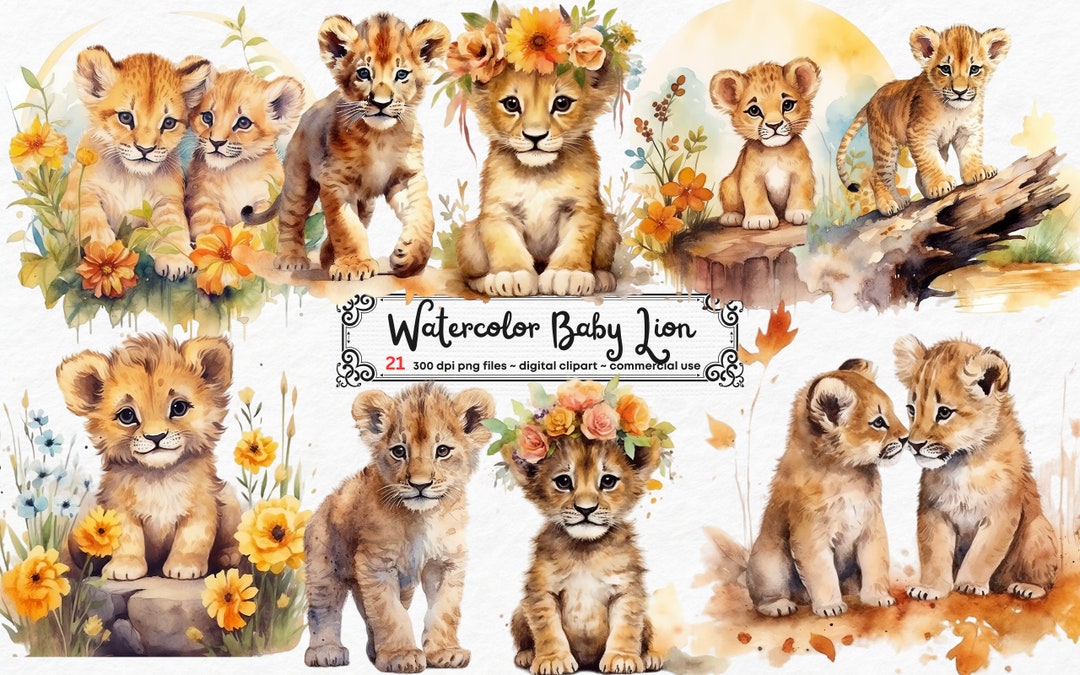 Baby Lion Cute Lion Clipart, Little Lion Animals Lion PNG Baby Lion ...