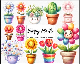 Clipart fiore Clipart fiore carino Primavera PNG Clipart floreale Cartoon PNG Clipart stagionale Fiore della margherita / Clipart per uso commerciale trasparente