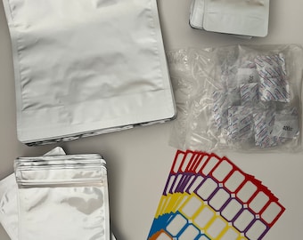 Bolsas para almacenar alimentos, 100 unidades, Mylar