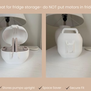 3D Printed Breast Pump Case: EUFY S1/Pro, E10, E20 - Hands Free Pump Carrying Case image 2
