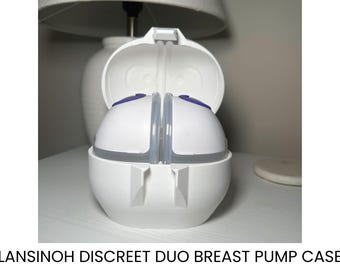 3D gedruckte Milchpumphülle: LANSINOH Discreet Duo - Hands Free Pump Tragetasche