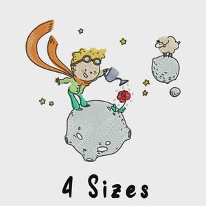 Stickerei Designs, kleine Prinz Designs, zum sofortigen Download verfügbar, Kleiner Prinz Desing, Digital, Maschinenstickerei
