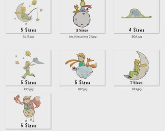 Little Prince Embroidery Designs, Machine Embroidery Files (Instant Download)