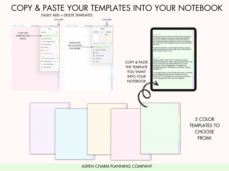 Digital Student Notebook Goodnotes Notability Notebook With 12 Tab ...
