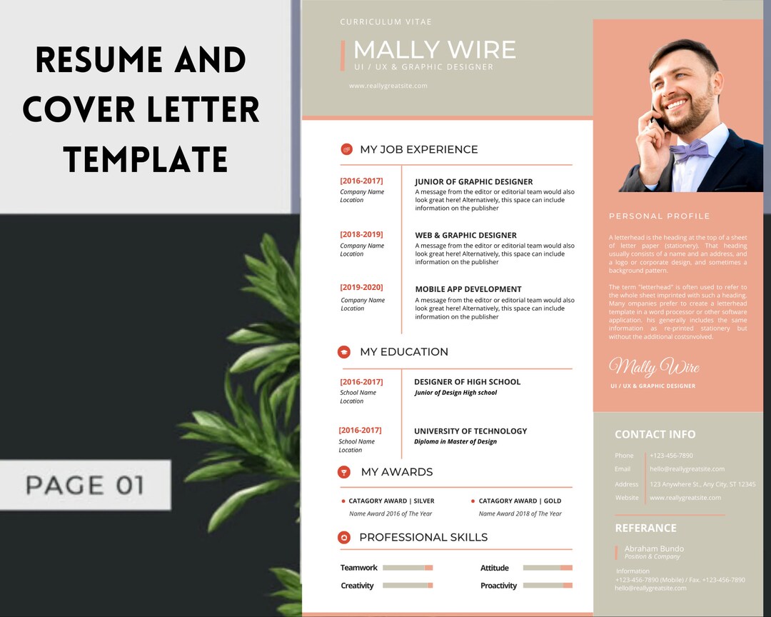 Professional Creative Resume Template | Professional Resume Template ...