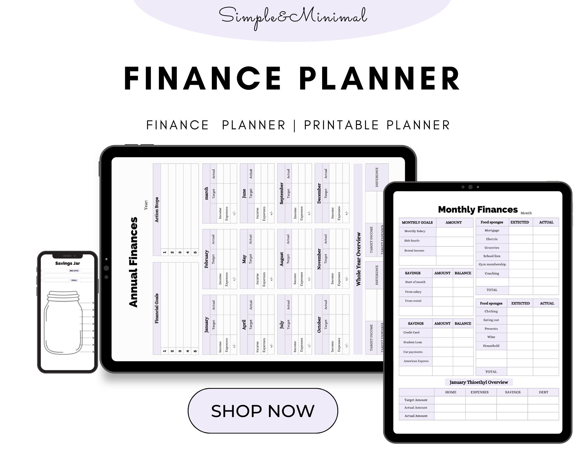 Financial Printable Guide.pdf Finance Printable Planner, Instant Download, PDF, Finance Planner ...
