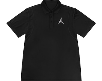 Men's Sport Polo Shirt - Jordan Theme Sports Shirt - Short Sleeve Polo