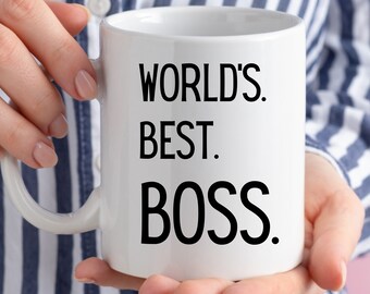 World's Greatest Boss Coffee Mug, Funny Office Gift