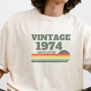 Camiseta de cumpleaños número 51, vintage 1974, 51 cumpleaños para hombres, cumpleaños de 51 años, 51 cumpleaños para hombres, ideas de regalos para el 51 cumpleaños, camiseta de cumpleaños número 51 para hombres