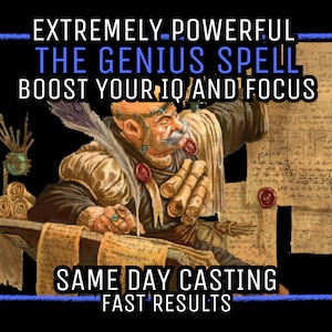 Genius Spell | Intelligence Spell | Become A Genius | Talent Spell | Study Spell | Career Spell | Increase Your IQ | Same Day Casting |
