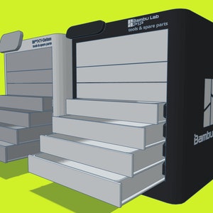 Bambu Lab X1C Toolbox & Spare parts 160x160x190mm (Digital files)