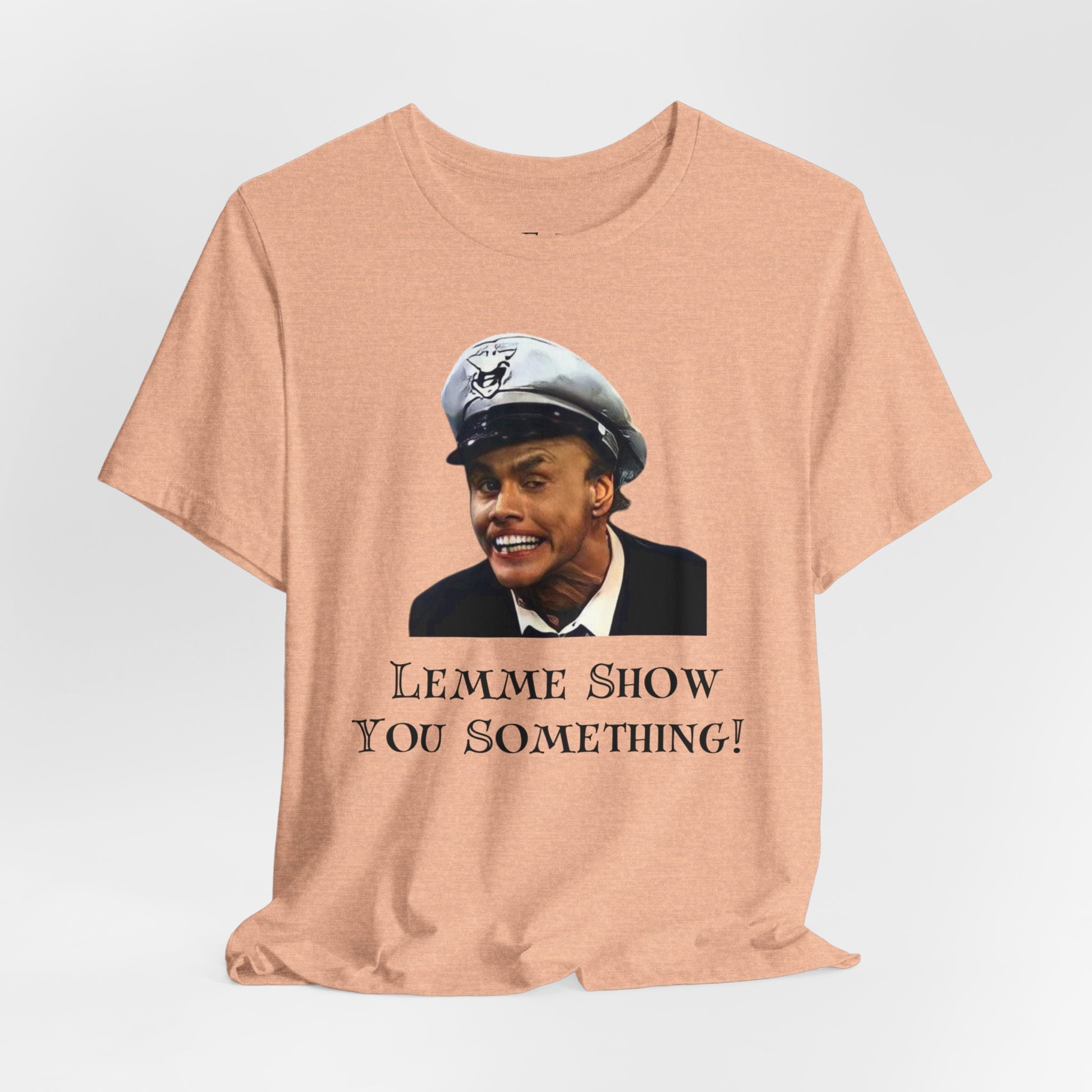 T-shirt Vintage Jim Carry 'Fire Marshall Bill' 1991, In Living Color, Taille L, Blanc
