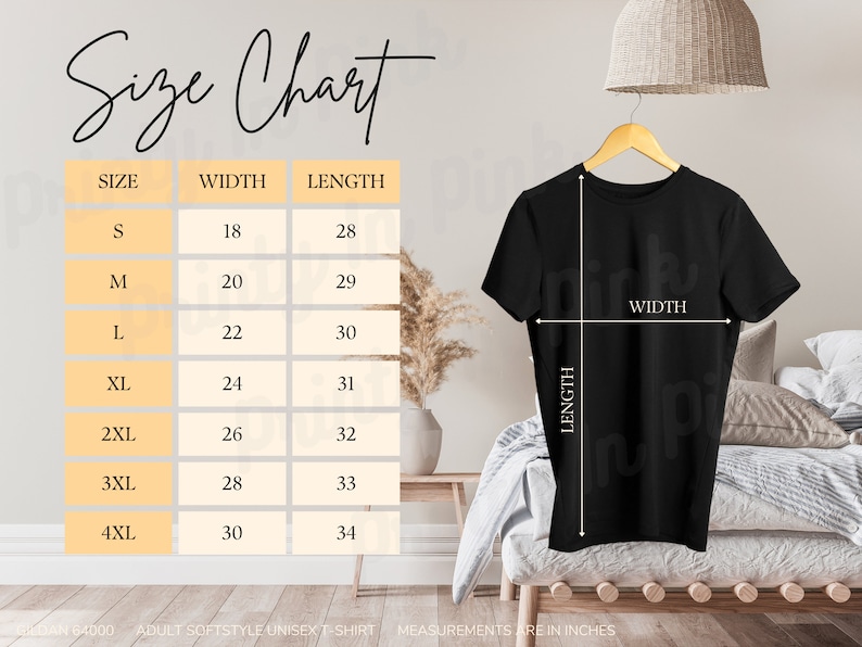 Gildan 64000 Size Chart 2023, Gildan T Shirt Size Chart, Gildan Size