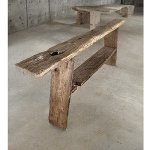 Reclaimed Wood Console Table With Shelves • Handmade Rustic Furniture