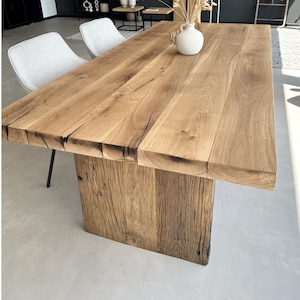 Reclaimed Wood Dining Table  •  Handmade Farmhouse Dining Furniture