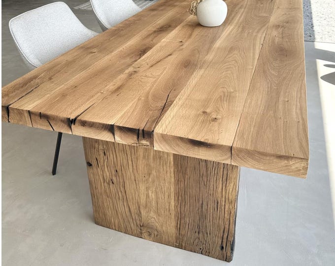 Reclaimed Wood Dining Table  •  Handmade Farmhouse Dining Furniture