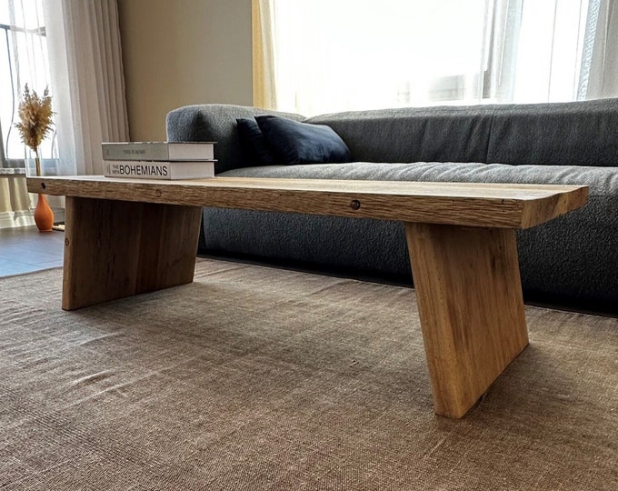 Rustic Unique Small Coffee Table • Reclaimed Wood Handmade Furniture