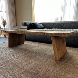 Rustic Unique Small Coffee Table • Reclaimed Wood Handmade Furniture