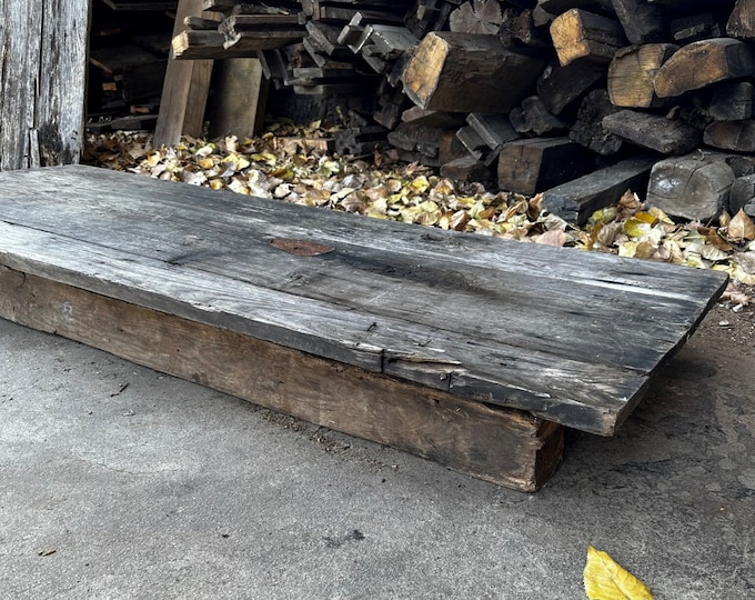 Vintage Door • Reclaimed Wood Table Top • Handmade Reclaimed Coffee Table