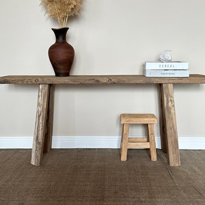 Reclaimed Wood Console Table  •  Handmade Rustic Furniture