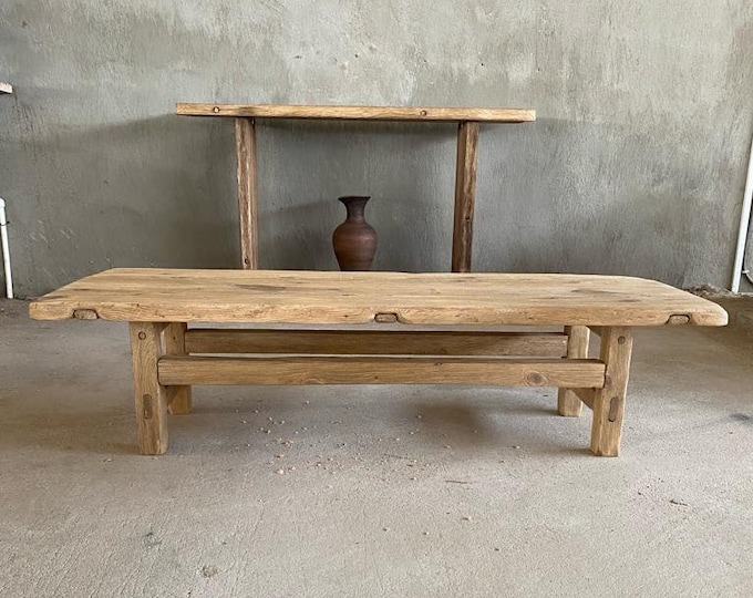 Rustic Low Coffee Table • Reclaimed Wood Handmade Living Room Coffee Table