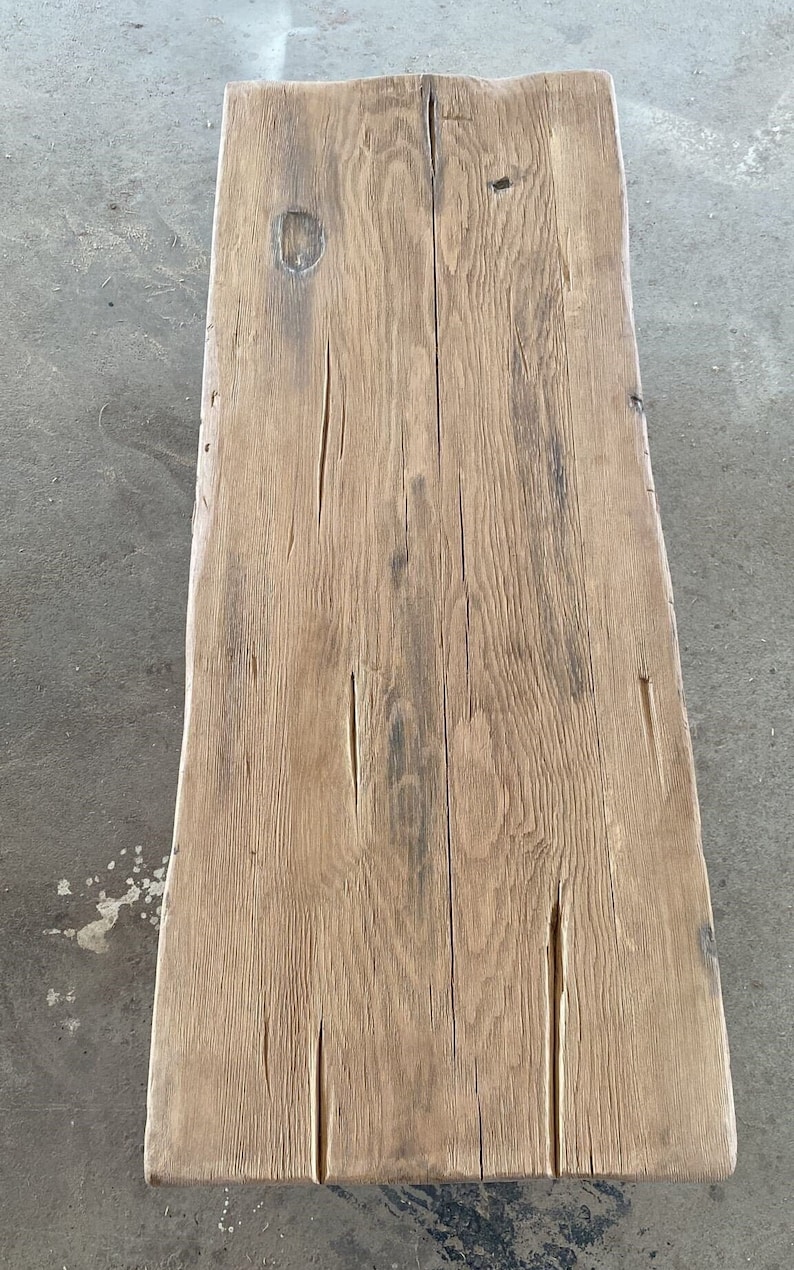 Rustic Unique Coffee Table Reclaimed Live Edge Wood Handmade Furniture