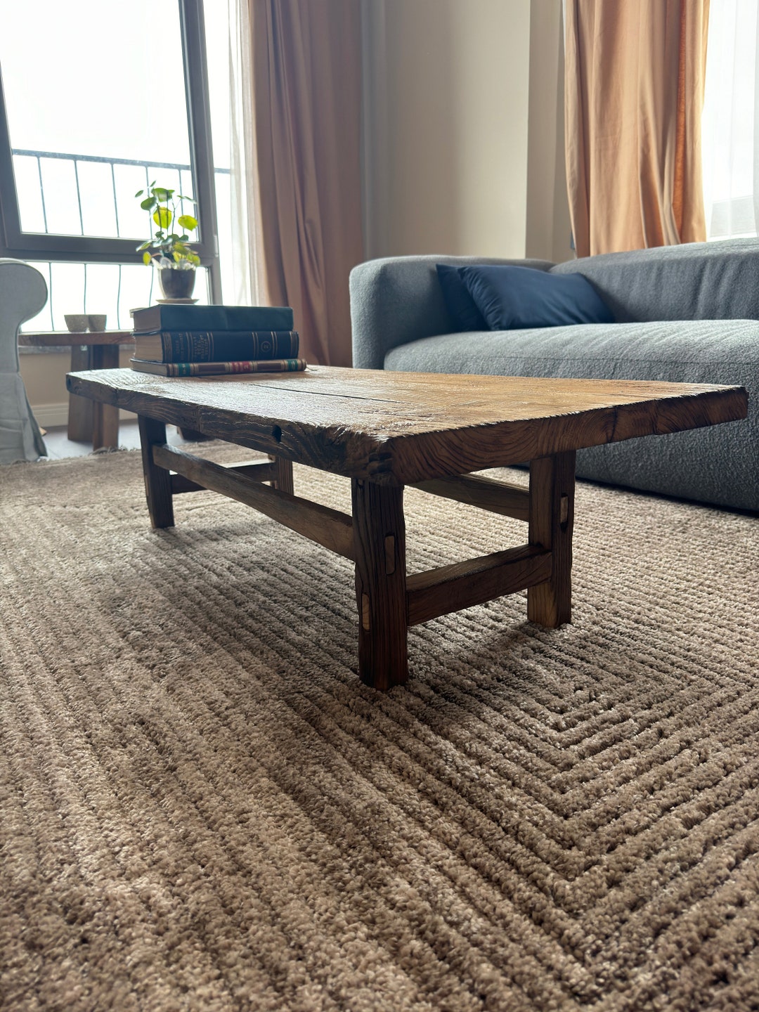 Rustic Low Table Rustic Low Coffee Table • Reclaimed Handmade Living Room End Table - Etsy