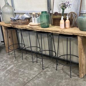Reclaimed Wood Console Table  •  Handmade Rustic Entryway Furniture