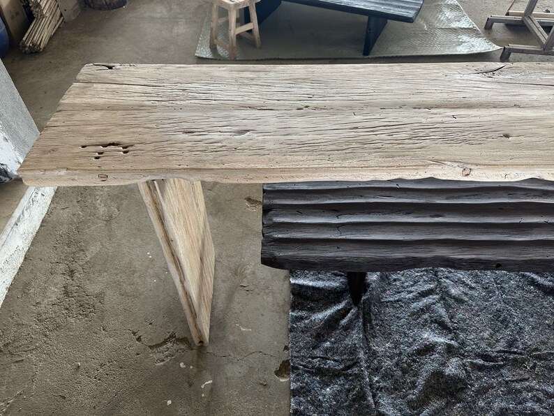 Reclaimed Wood Console Table • Handmade Rustic Entryway Furniture - Etsy