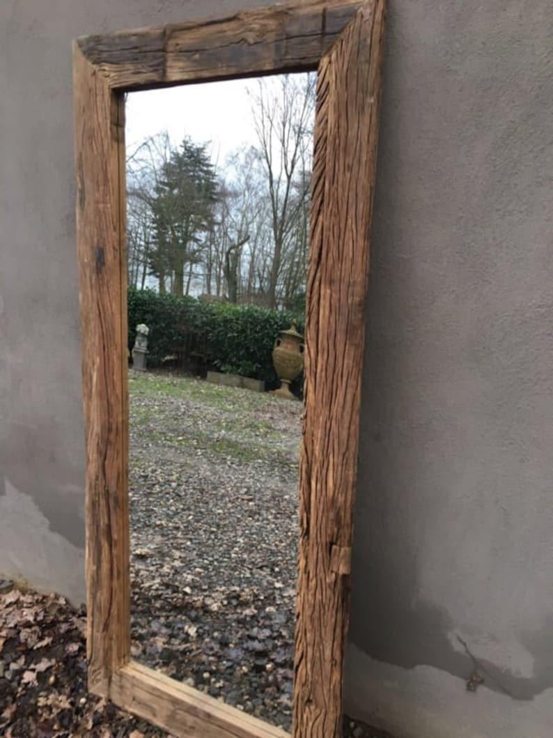 Photo inspiration: Fresh Look at Reclaimed Oak Wood Wall Mirror Rustic Wood Mirror For Bathroom