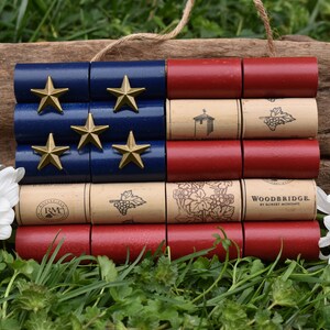 Cork American Flag Sign-Small