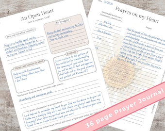Guided Prayer Journal printable for Christian Women to transform your prayer life