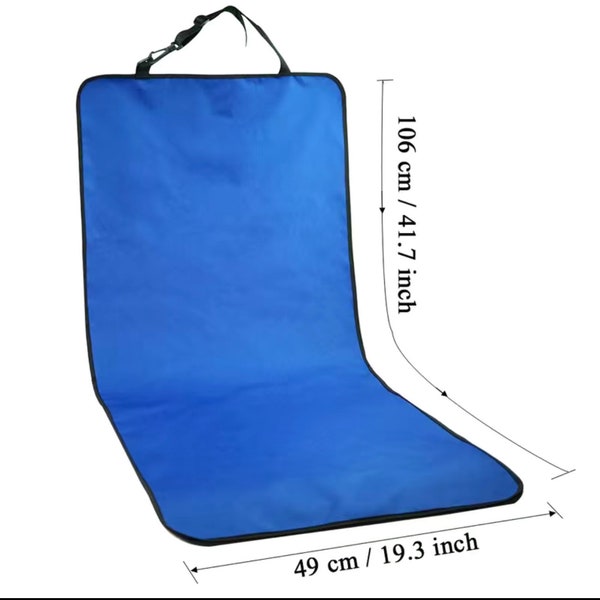 Incontinence Pad Mat Waterproof Car Seat Protector Anti-Scratch for Dogs and Cats!  Blue