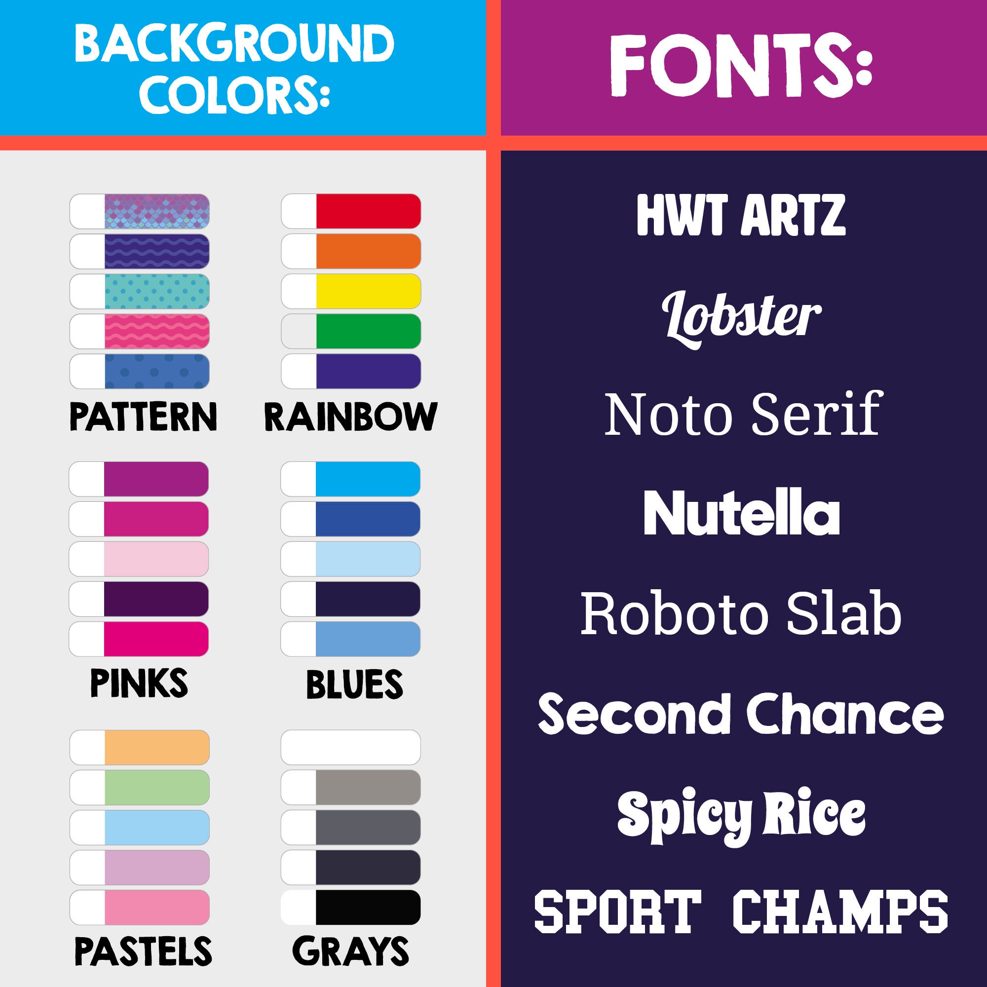 Rainbow Bento Box Label School Supplies Lunch Labels Waterproof Dishwasher Safe Labels Custom