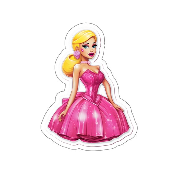 Barbie Girl Pink Queen Waiting for Ken Classic Toys Retro Iconic Kiss cut Stickers Etsy