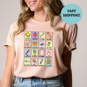 Teacher Shirt, Maestra Loteria, Maestra Shirt, Dual Language Crew, Bilingual Teacher, Spanish Teacher, Spanish Teacher, Maestra Bilingue