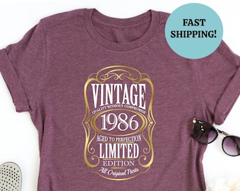 Vintage 1986 Limited Edition 40.Geburtstag Shirt