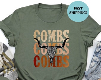 Combs Crazy Bullhead Shirt, Country Music Combs Tee, Music Concert Shirt, Country Shirt, Country Cowgirl Shirt, Combs Sweatshirt